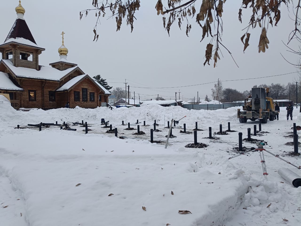 Началось строительство административного здания прихода