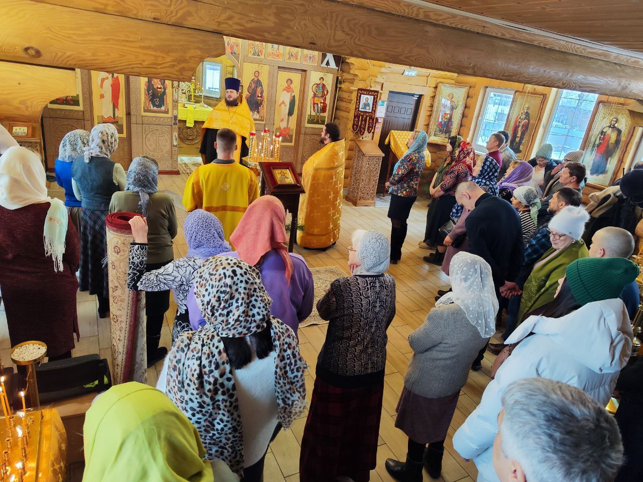 Новогодний молебен в Георгиевском храме