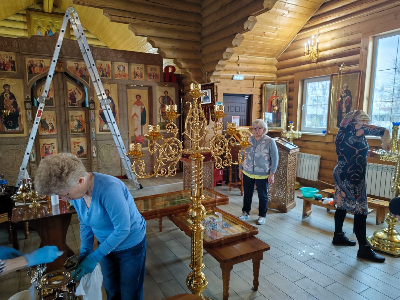 Предпасхальный субботник состоялся в Георгиевском храме